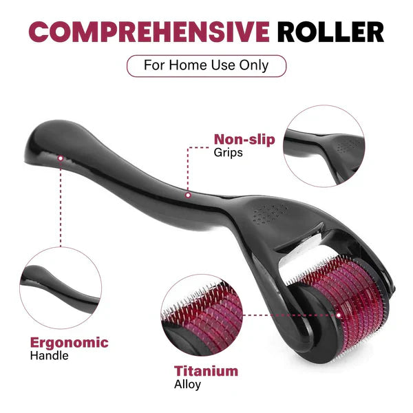 4-in-1 Skin Glow Kit – Ice Roller, Jade Roller, Derma Roller & Gua Sha Set