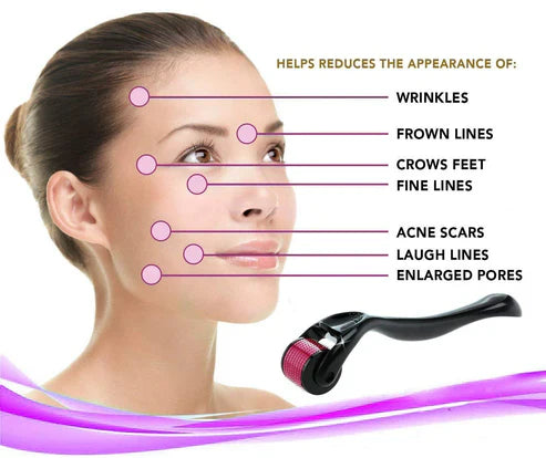 4-in-1 Skin Glow Kit – Ice Roller, Jade Roller, Derma Roller & Gua Sha Set