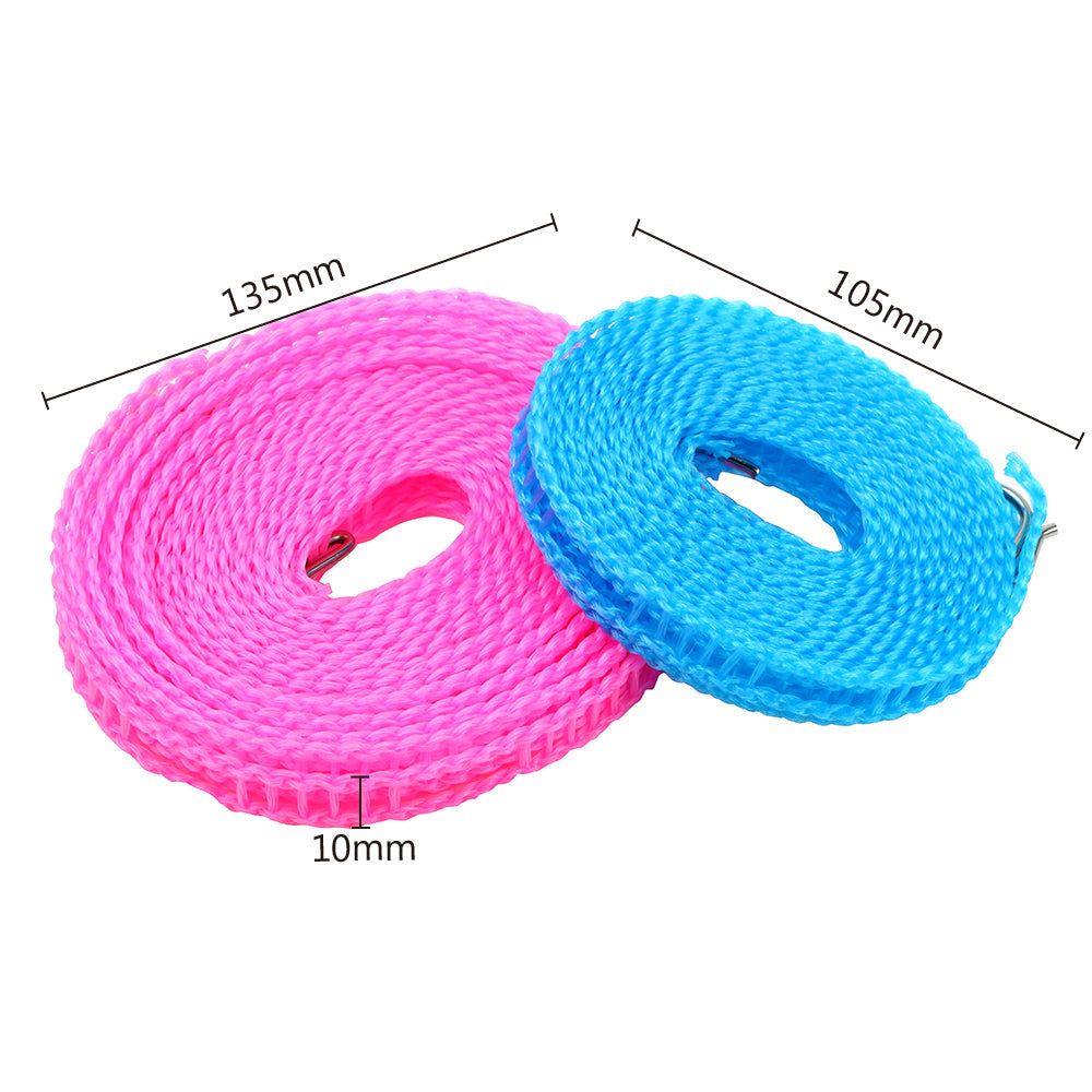 Buy 1 Get 2 Free Offer 3 Pcs Wind Proof Non Slip Nylon Hanging Drying Rope Clothes washing
