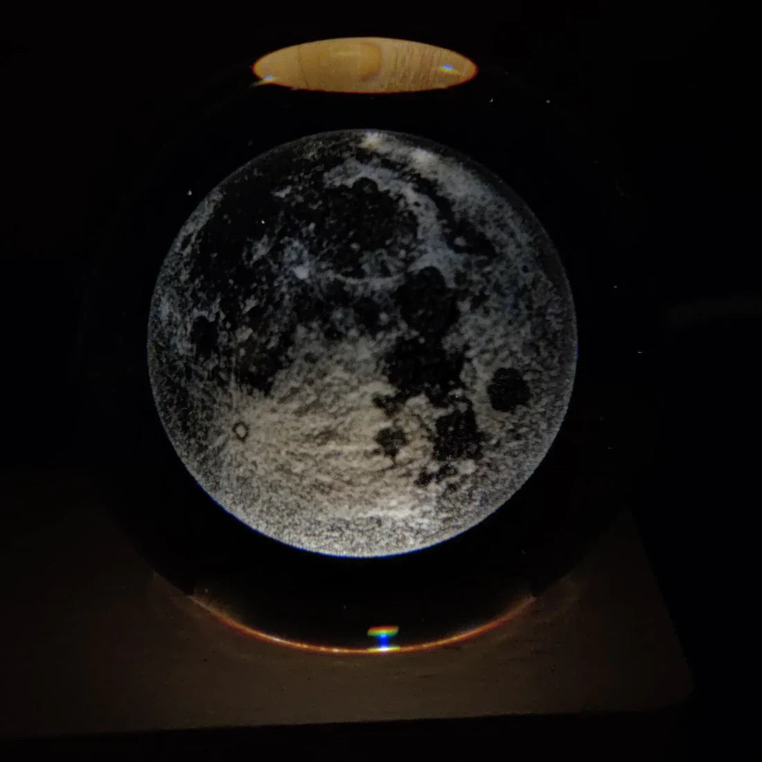 3D Illusion Lamp Stellar Night Light Featuring Galaxy, Solar System, Moon, and Saturn