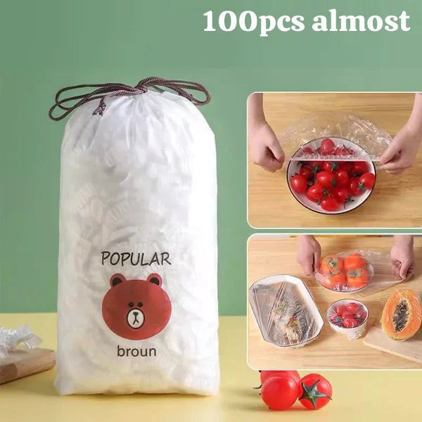 Reusable Elastic Food Storage Covers – 100PCS (Multi-Size)