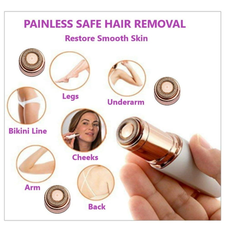Flawless Eyebrow & Upper Lip Hair Remover – Rechargeable Eyebrow Trimmer for Women