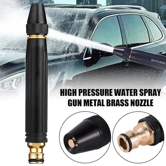High-Pressure Water Spray Nozzle – Adjustable Garden Hose Attachment