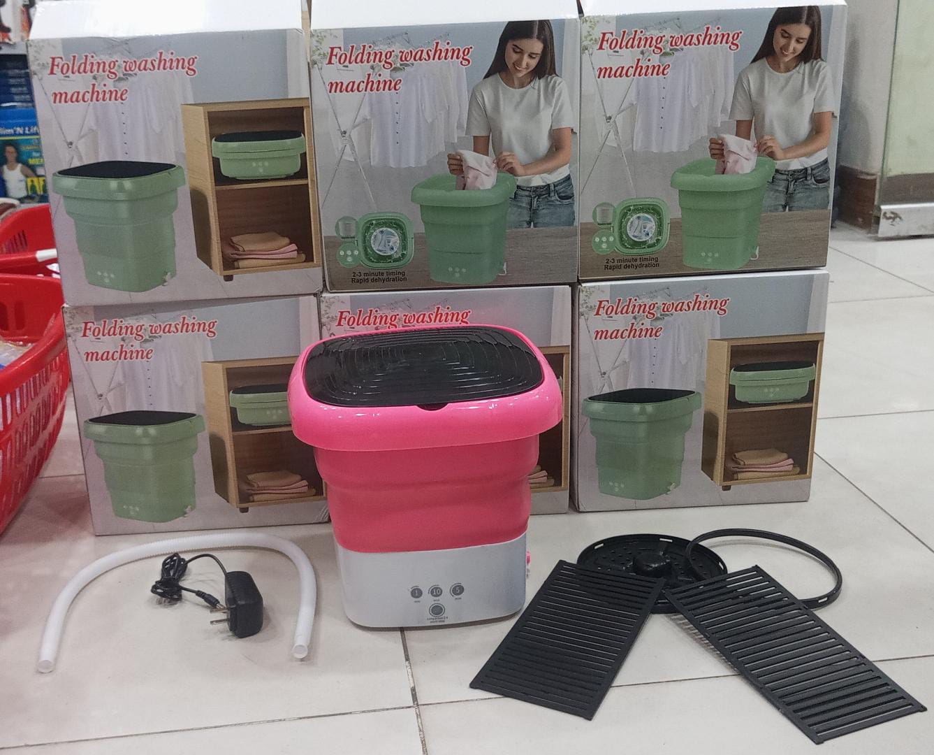 Portable Foldable Mini Washing Machine β Compact, Travel-Friendly & Ideal for Small Loads