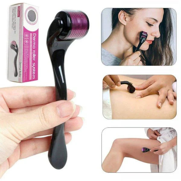 4-in-1 Skin Glow Kit – Ice Roller, Jade Roller, Derma Roller & Gua Sha Set