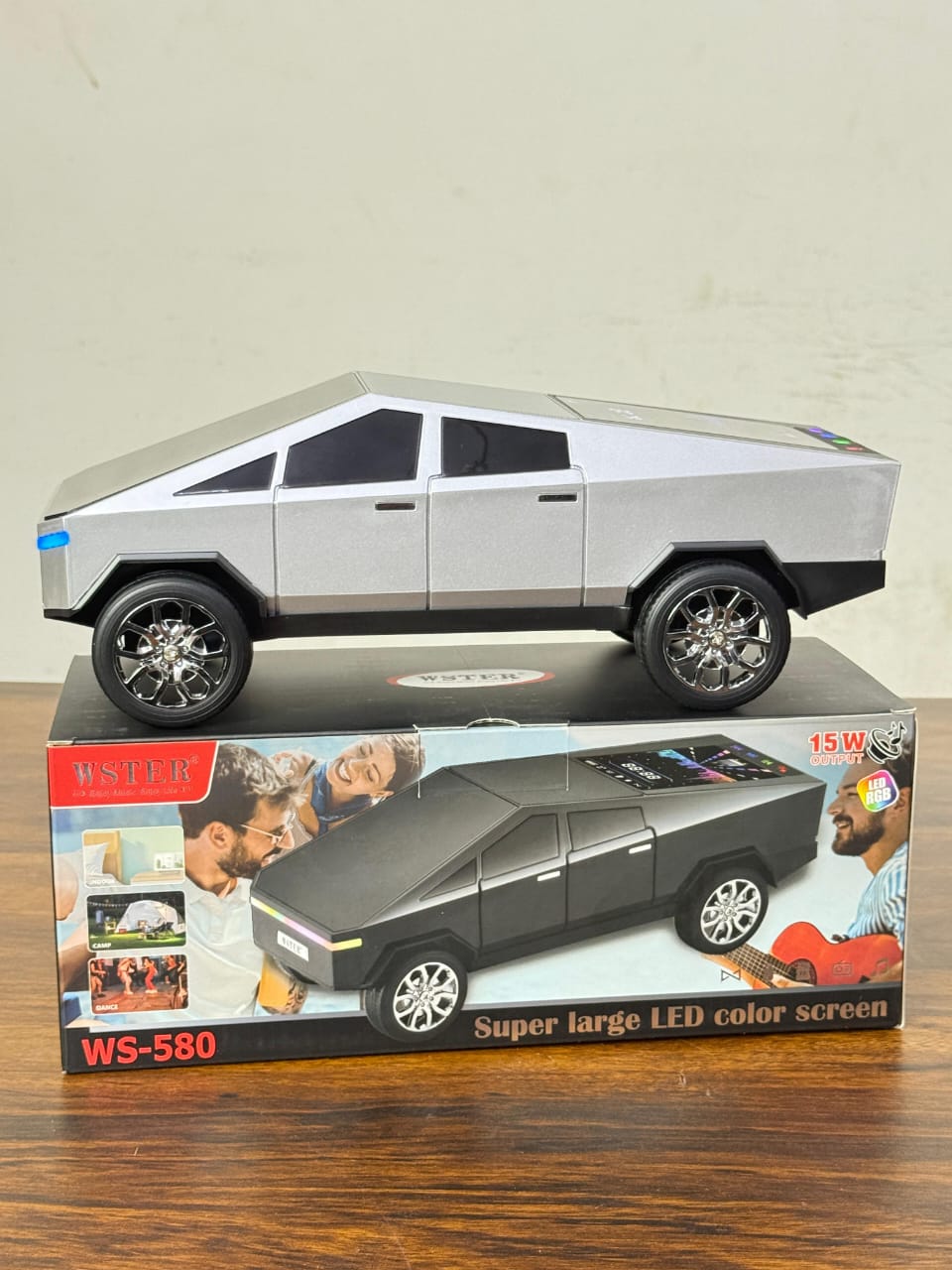 New Arrival: WS-580 Wireless Bluetooth Car-Shaped Speaker with Display – HIFI Stereo