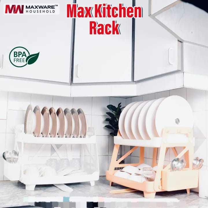 π΄ Max 2 Steps Kitchen Rack (With Water Drainer) π΄
