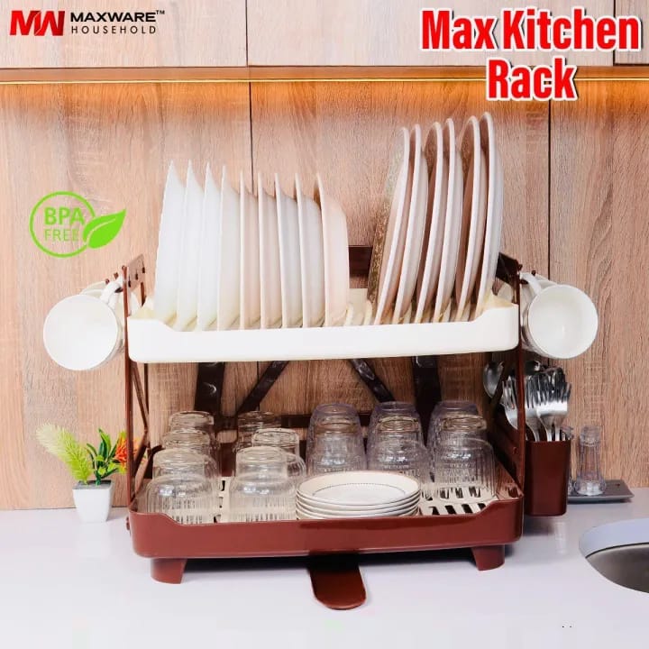 π΄ Max 2 Steps Kitchen Rack (With Water Drainer) π΄