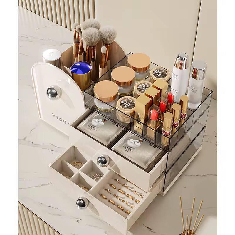 New Arrival π₯ Luxury Cosmetic Organizer with Drawer β Elegant Makeup Storage Box