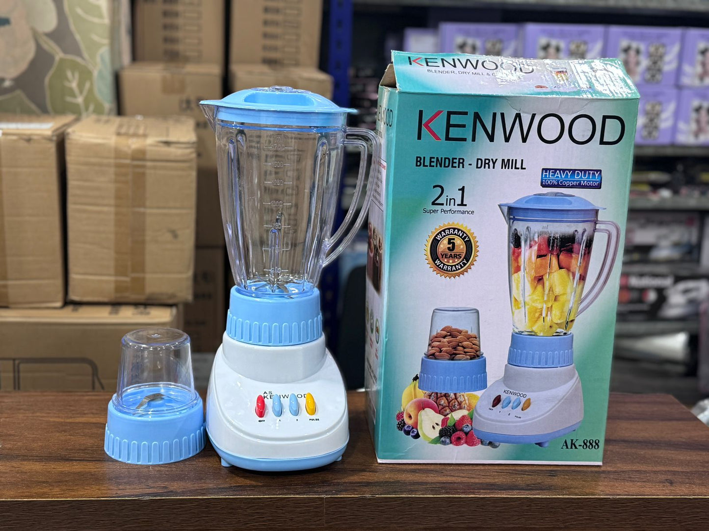 Kenwood 2-in-1 Juicer Blender with Dry Mill | Multi-Functional Juicer & Blender