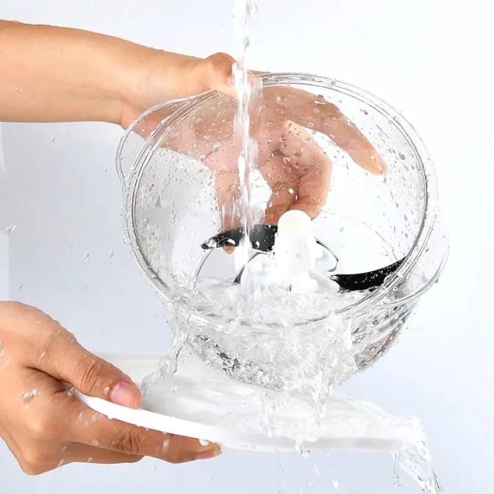 Manual Chopper - Hand Push Food Processor -