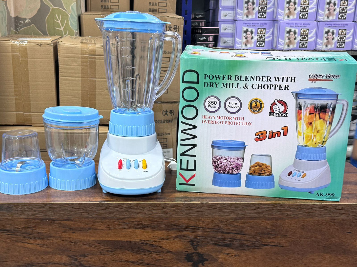Kenwood 3-in-1 Juicer Blender with Dry Mill | Multi-Functional Juicer, Blender & Grinder
