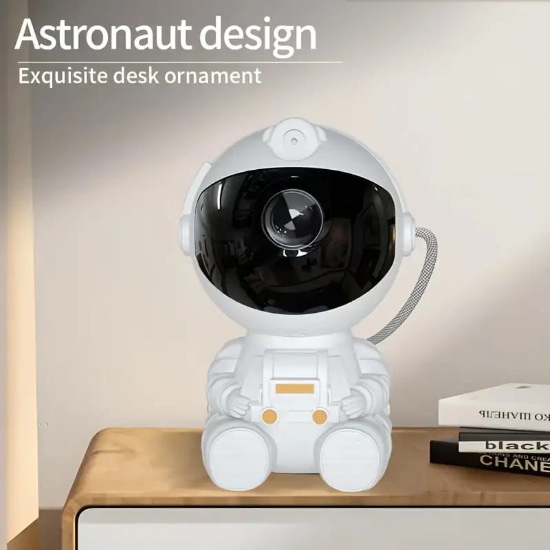 Astronaut Galaxy Star Projector Night Light – USB-Powered LED Nebula Lamp with Remote Control, Space-Themed Room Decor