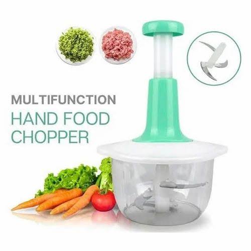 Manual Chopper - Hand Push Food Processor -