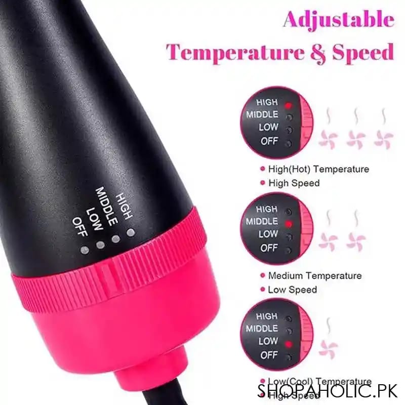 3-in-1 One Step Hot Air Straightener Brush – Hair Dryer, Volumizer & Styler