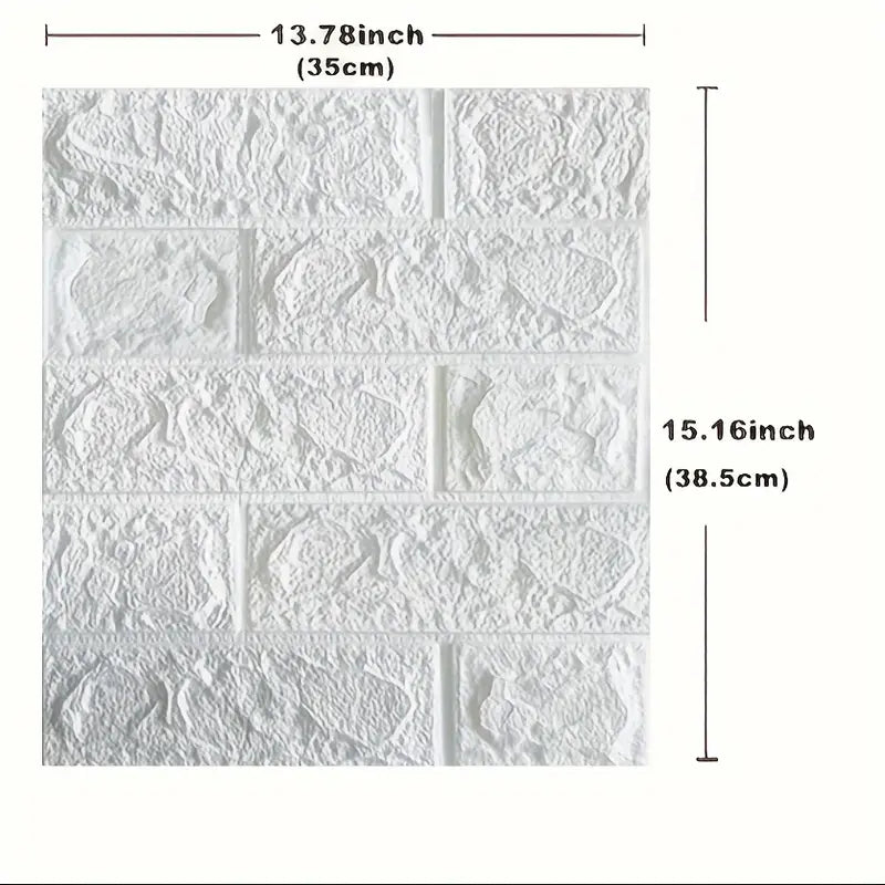 Water and Moisture Proof Anti Collision Self Adhesive White Brick Vinyl