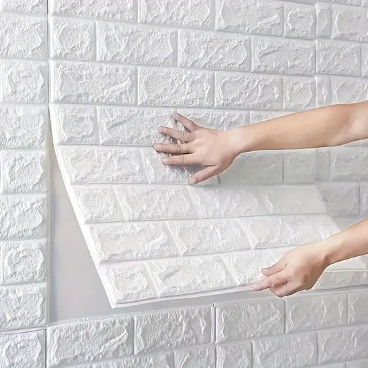 Water and Moisture Proof Anti Collision Self Adhesive White Brick Vinyl