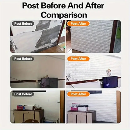 Water and Moisture Proof Anti Collision Self Adhesive White Brick Vinyl