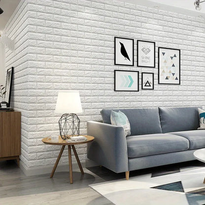 Water and Moisture Proof Anti Collision Self Adhesive White Brick Vinyl