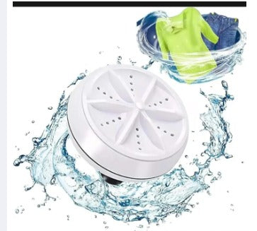 Mini Portable USB Washing Machine – Ultrasonic Turbine Washer for Clothes & Small Items