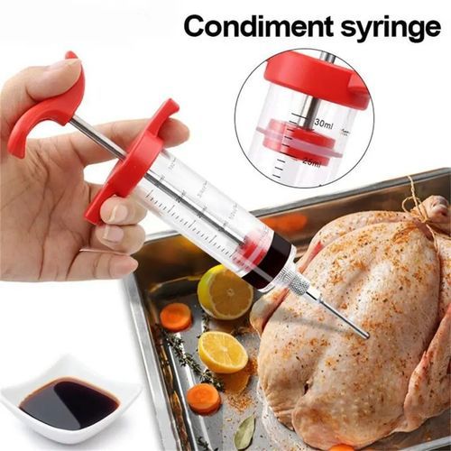 Effortless Marinade Injection - Condiment Syringe for Perfectly Flavored Meats