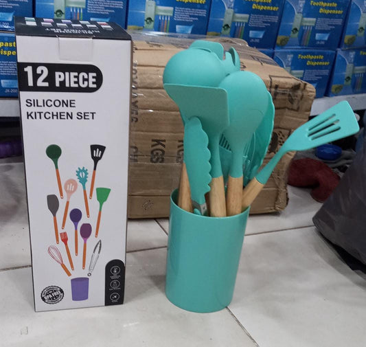 12-Piece Silicone Kitchen Utensil Set