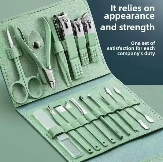 Premium Manicure Kit - Complete Grooming Set for Salon-Quality Results