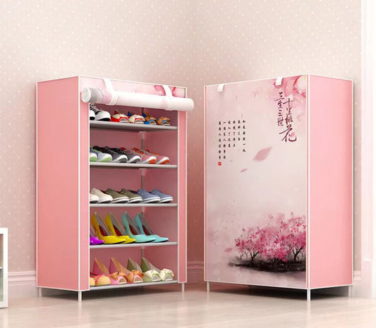 6 Layer Shoe Cabinet - Modern Storage Solution for Your Shoe Collection Size 92*60*30