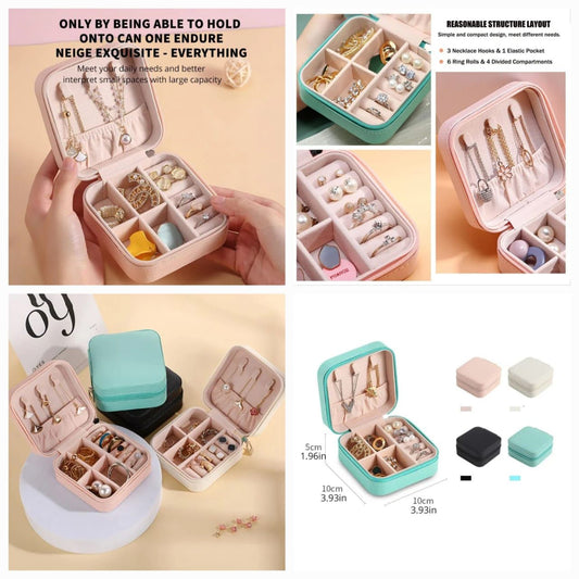 Compact Jewelry Organizer Box - Travel-Friendly Storage for Your Precious Accessories