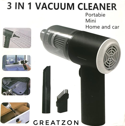 3-in-1 Handheld Vacuum Car Cleaner – Portable, Powerful & Multifunctional