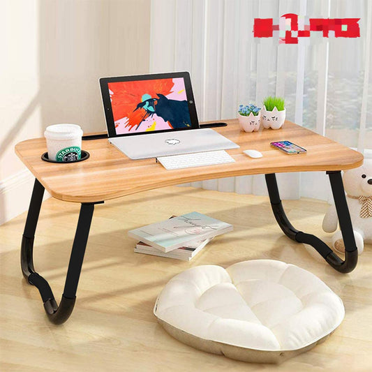 ✨ Wooden Foldable Laptop Table – Portable, Stylish & Ergonomic Workspace 💻