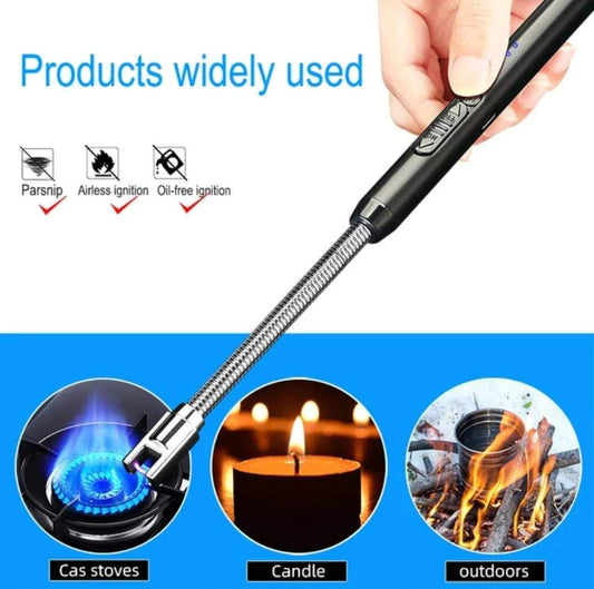 Versatile Arc Lighter - Windproof, Rechargeable, and Flameless Ignition for Various Uses