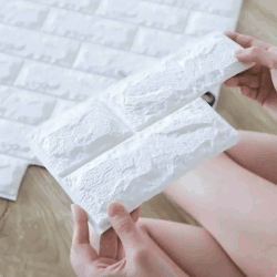 Water and Moisture Proof Anti Collision Self Adhesive White Brick Vinyl