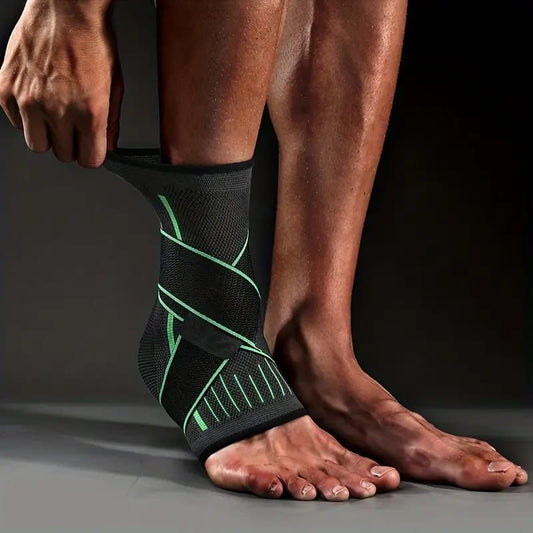 Adjustable Compression Ankle Brace – Breathable Support for Sports, Exercise & Fitness (1 Pc, Unisex)