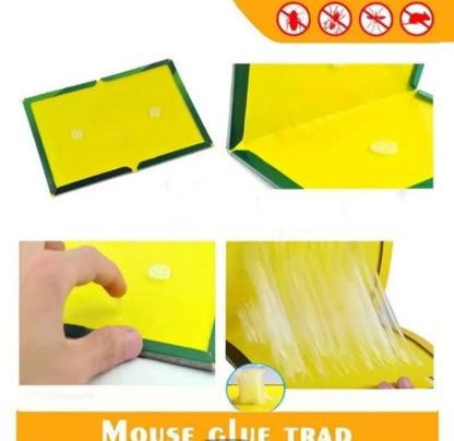 Mouse Trap Glue Board – Strong Adhesive Rat & Mouse Catcher (Pack of 3)