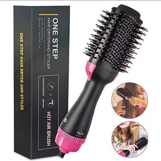 3-in-1 One Step Hot Air Straightener Brush – Hair Dryer, Volumizer & Styler