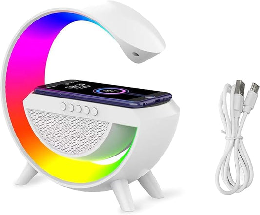 G-Shaped Portable Rechargeable Lamp & Bluetooth Speaker | Wireless LED Night Light with Stereo Sound