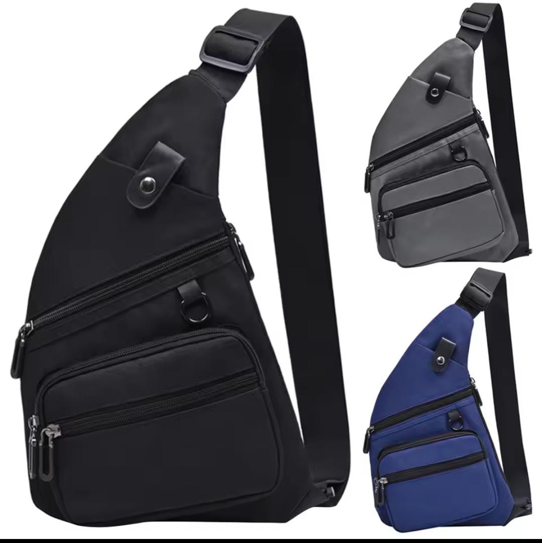 Crossbody Chest Bag – Water-Resistant with Adjustable Long Strap
