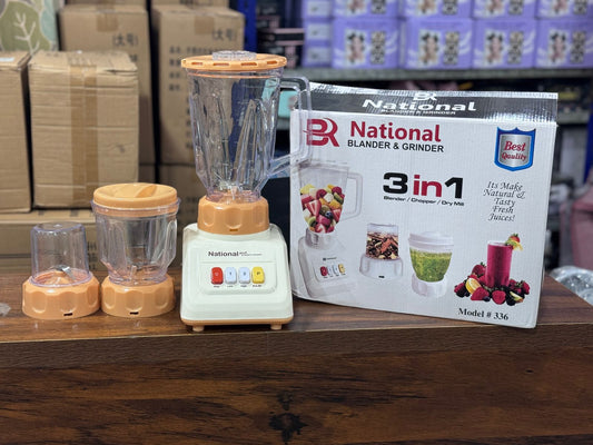 National 3-in-1 Juicer Blender with Dry Mill | Juicer, Blender & Grinder