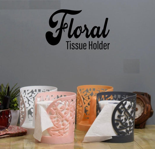 🌸 New Unique & Stylish Floral Round Shape Tissue Holder 🌸