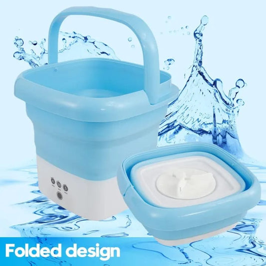 Portable Mini Folding Washing Machine – Compact, Foldable Travel & Camping Clothes Washer